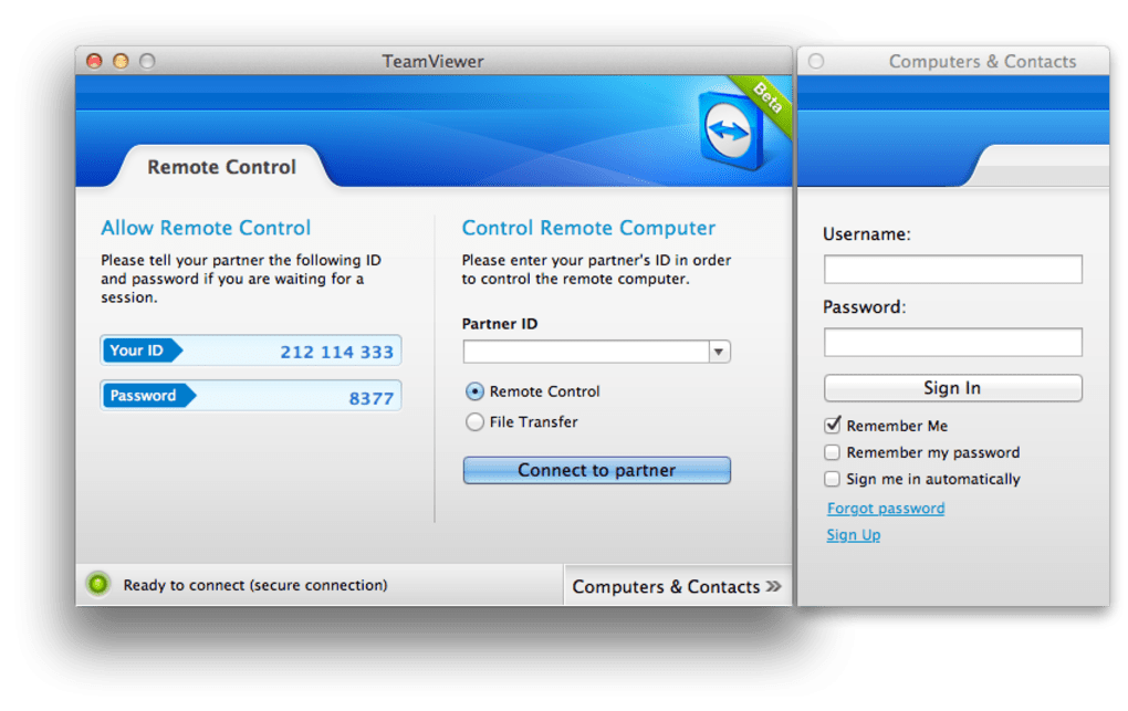 teamviewer mac view only